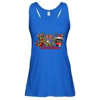 Dachshund Christmas Dog Doxie Puppy Pet Lover Xmas Pajama Gift Ladies Essential Flowy Tank