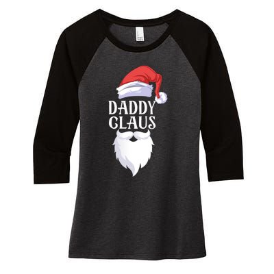 Daddy Claus Women's Tri-Blend 3/4-Sleeve Raglan Shirt