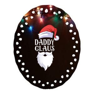 Daddy Claus Ceramic Oval Ornament