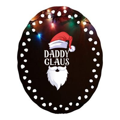 Daddy Claus Ceramic Oval Ornament