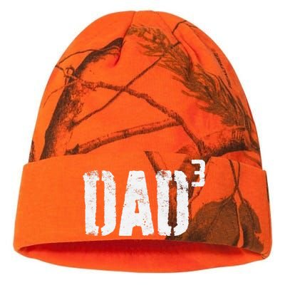 Dad Cubed Dad Of Three Fathers Day Kati Licensed 12" Camo Beanie