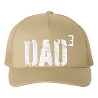 Dad Cubed Dad Of Three Fathers Day Yupoong Adult 5-Panel Trucker Hat