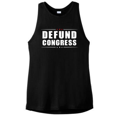 Defund Congress Ladies PosiCharge Tri-Blend Wicking Tank