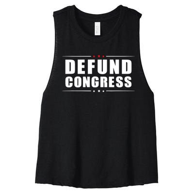 Defund Congress Women's Racerback Cropped Tank