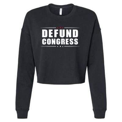 Defund Congress Cropped Pullover Crew