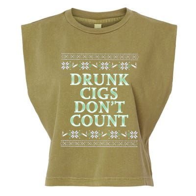 Drunk Cigs Don’T Count Tacky Garment-Dyed Women's Muscle Tee