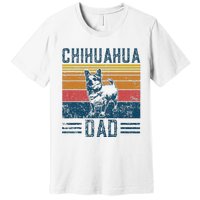 Dog Chihuahua Dad Vintage Chihuahua Dad Premium T-Shirt