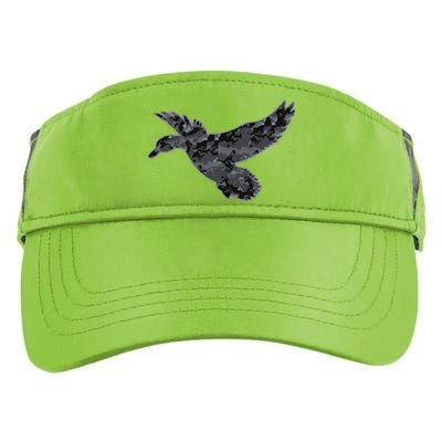 Dark Camouflage Duck Dark Camo Duck Hunting Cool Gift Adult Drive Performance Visor