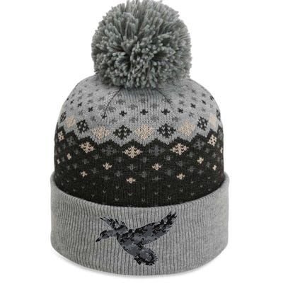 Dark Camouflage Duck Dark Camo Duck Hunting Cool Gift The Baniff Cuffed Pom Beanie