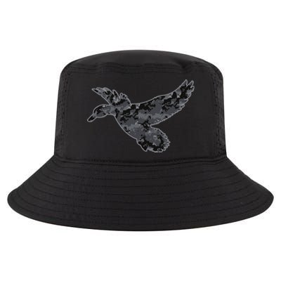 Dark Camouflage Duck Dark Camo Duck Hunting Cool Gift Cool Comfort Performance Bucket Hat