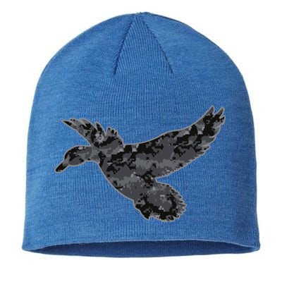 Dark Camouflage Duck Dark Camo Duck Hunting Cool Gift Sustainable Beanie