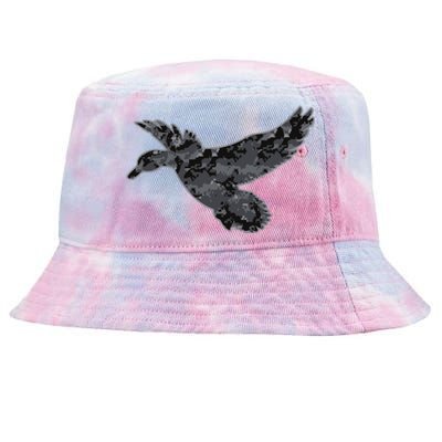 Dark Camouflage Duck Dark Camo Duck Hunting Cool Gift Tie-Dyed Bucket Hat