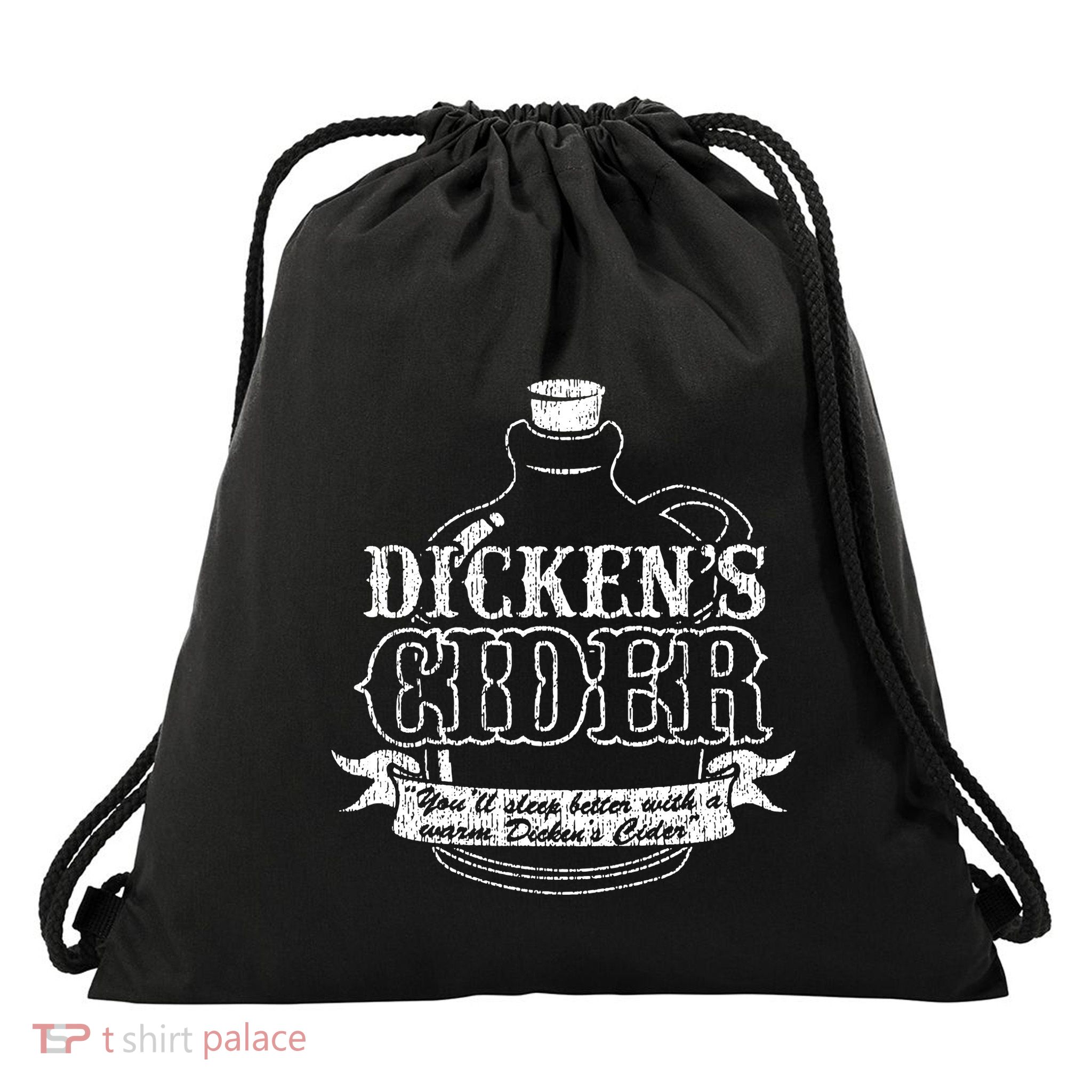 Dickens Cider Drawstring Bag