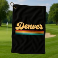 Denver Colorado Golf Towel
