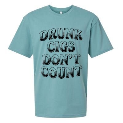 Drunk Cigs Don't Count Sueded Cloud Jersey T-Shirt