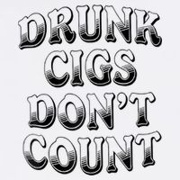 Drunk Cigs Don't Count Garment-Dyed Fleece Hoodie