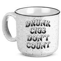 Drunk Cigs Don't Count 15oz Campfire Ceramic Mug