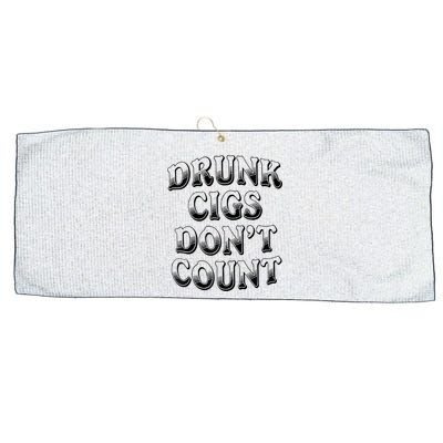 Drunk Cigs Don't Count Large Microfiber Waffle Golf Towel
