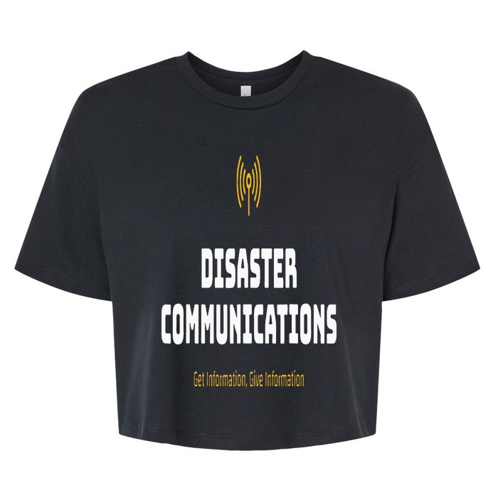 Disaster Communications Bella+Canvas Jersey Crop Tee