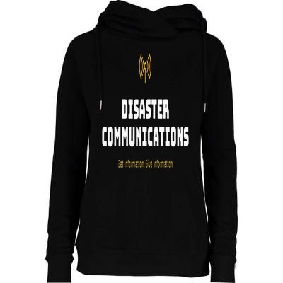 Disaster Communications Womens Funnel Neck Pullover Hood