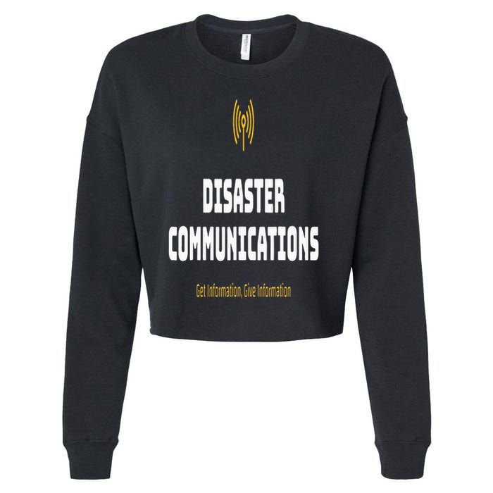 Disaster Communications Cropped Pullover Crew