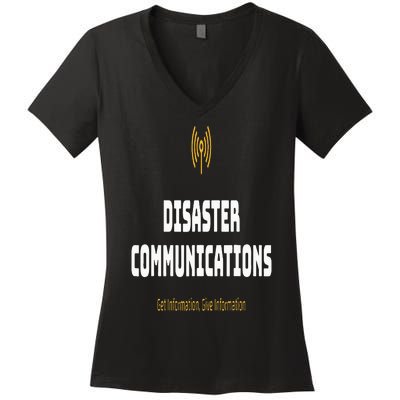 Disaster Communications Women's V-Neck T-Shirt