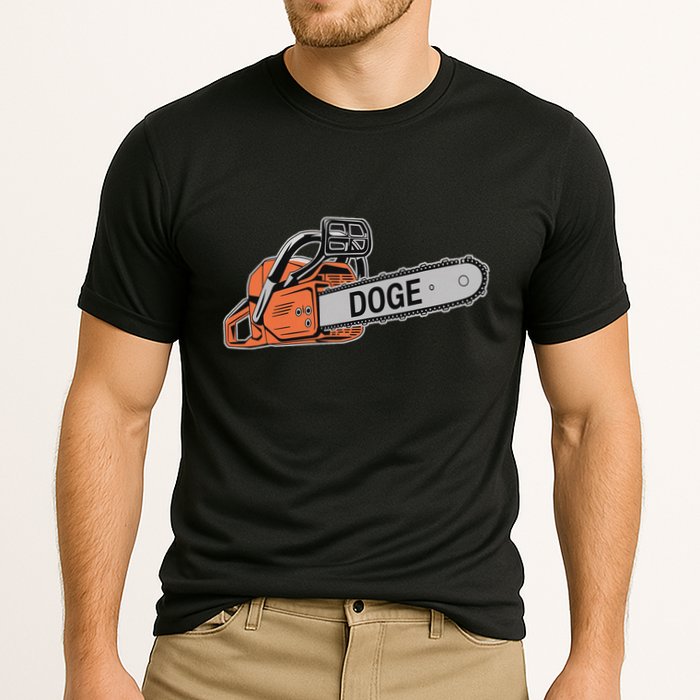 Doge Chainsaw D.O.G.E Saw Cooling Performance Crew T-Shirt
