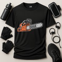 Doge Chainsaw D.O.G.E Saw Cooling Performance Crew T-Shirt