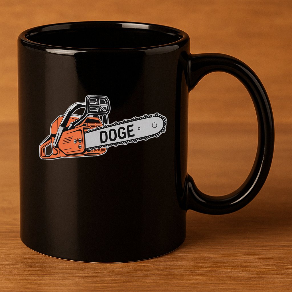 Doge Chainsaw D.O.G.E Saw 11oz C Handle Ceramic Mug