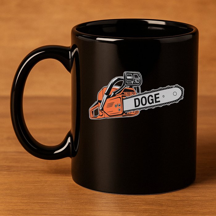 Doge Chainsaw D.O.G.E Saw 11oz C Handle Ceramic Mug