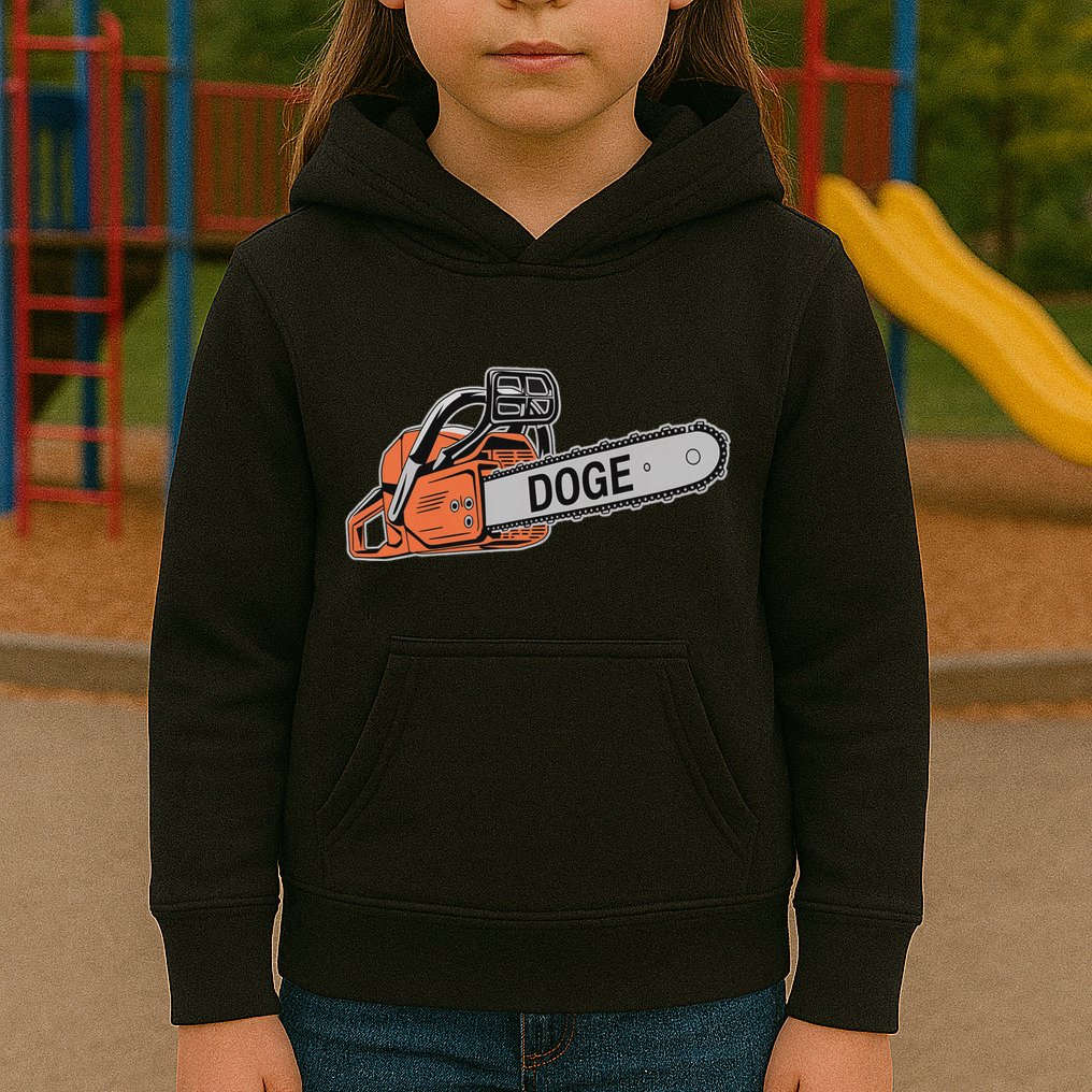 Doge Chainsaw D.O.G.E Saw Kids Hoodie
