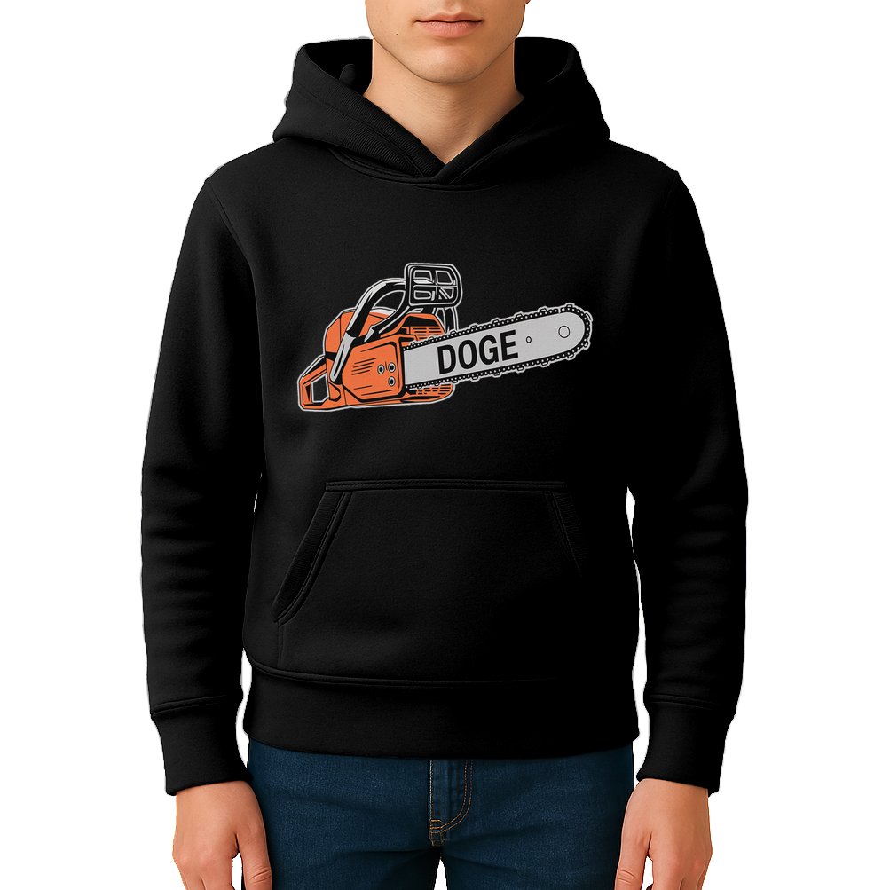 Doge Chainsaw D.O.G.E Saw Kids Hoodie