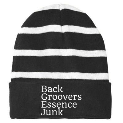 Dc Culture Dont Mute Dc Gentrification Gogo Music Culture Striped Beanie with Solid Band