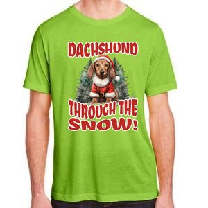 Dachshund Christmas Doxie Mama Doxie Mom Wiener Dog Gift Adult ChromaSoft Performance T-Shirt