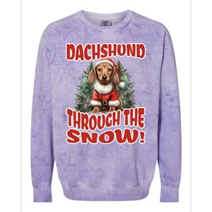 Dachshund Christmas Doxie Mama Doxie Mom Wiener Dog Gift Colorblast Crewneck Sweatshirt