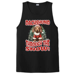 Dachshund Christmas Doxie Mama Doxie Mom Wiener Dog Gift PosiCharge Competitor Tank