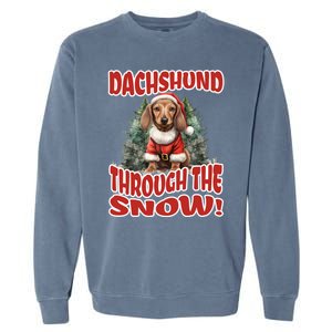 Dachshund Christmas Doxie Mama Doxie Mom Wiener Dog Gift Garment-Dyed Sweatshirt