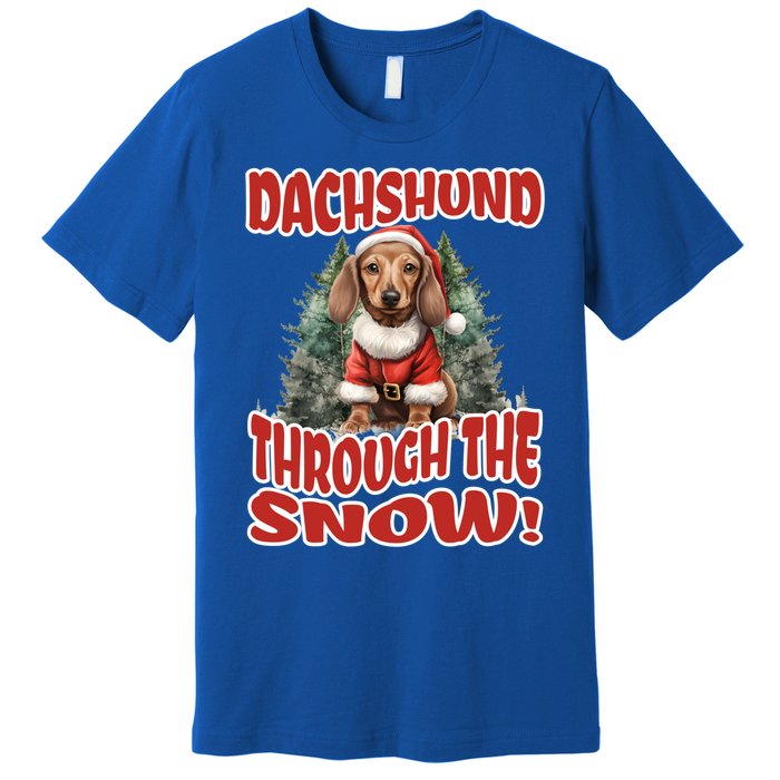 Dachshund Christmas Doxie Mama Doxie Mom Wiener Dog Gift Premium T-Shirt