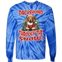 Dachshund Christmas Doxie Mama Doxie Mom Wiener Dog Gift Tie-Dye Long Sleeve Shirt