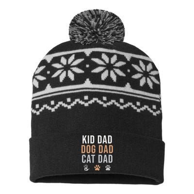  Dog & Cat Dad Pride Apparel USA-Made Snowflake Beanie