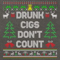 Drunk Cigs DonT Count Ugly Christmas Gift Cotton Canvas Backpack