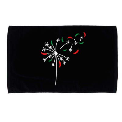 Dandelion Cinco De Mayo Cute Chili Flower Mexican Fiesta Microfiber Hand Towel