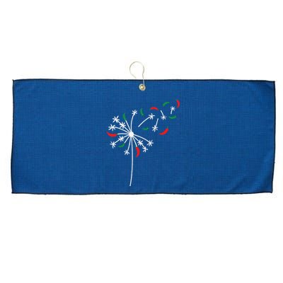 Dandelion Cinco De Mayo Cute Chili Flower Mexican Fiesta Large Microfiber Waffle Golf Towel