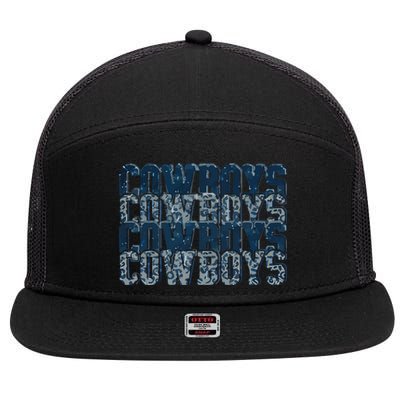 Dallas Cowboy 7 Panel Mesh Trucker Snapback Hat