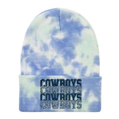 Dallas Cowboy Tie Dye 12in Knit Beanie