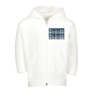 Dallas Cowboy Toddler Zip Fleece Hoodie