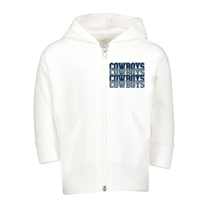 Dallas Cowboy Toddler Zip Fleece Hoodie