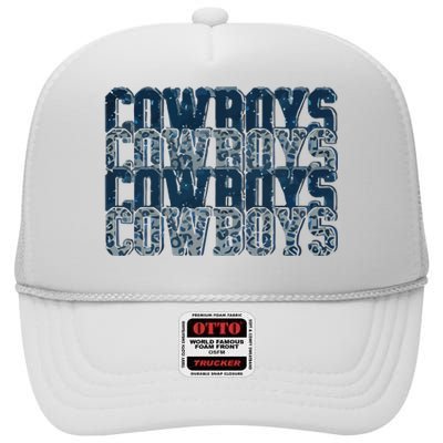 Dallas Cowboy High Crown Mesh Back Trucker Hat