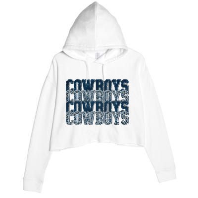 Dallas Cowboy Crop Fleece Hoodie