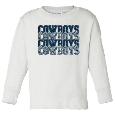 Dallas Cowboy Toddler Long Sleeve Shirt